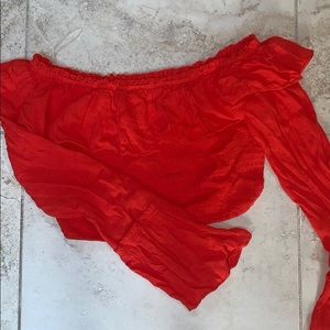 Long sleeve crop top